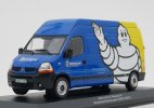 Blue-Yellow 1:43 Scale IXO Diecast Renault Master II Van Model