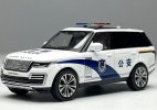 Police 1:64 White Diecast 2020 Land Rover Range Rover Model
