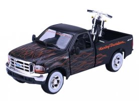 1:24 Scale MaiSto Black Die-Cast Ford F350 Pickup Truck Model