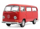 1:24 Scale WELLY Red / White 1972 VW Bus T2 Bus Model