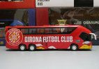 Red Catalonian F.C. Painting Kids Diecast Coach Bus Toy