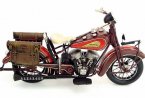 1:6 Scale Brown Vintage Tinplate 1936 Indian Motorcycle Model