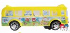 Kids Yellow / Red Plastics Cartoon Design Electric Bus Toy