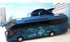 Blue 1:42 Scale Golden Dragon Die-Cast Higer H92 Tour Bus Model