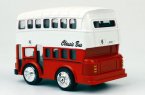 Blue / Green /Red Mini Scale Kids Die-Cast Double Decker Bus Toy