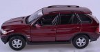 Wine Red / Blue 1:24 Scale Maisto Diecast BMW X5 Model