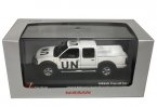 White 1:43 J-collection UN Peacekeeping Diecast Nissan Pickup