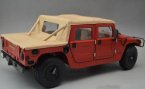 Red 1:18 Scale EXOTO Diecast Hummer H1 Model