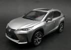 1:18 Scale Silver / Blue / White Diecast Lexus NX200t Model