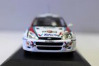 White-Red 1:43 Scale Diecast 1999 Ford Focus WRC Car Model