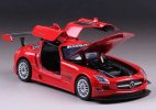 Red 1:24 Scale Diecast Mercedes-Benz SLS AMG GT3 Model