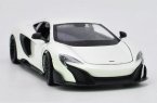 1:24 White / Green / Red Welly Diecast McLaren 675LT Model