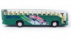 Pull-back Function Blue Kids Airport Shuttle Tour Bus Toy