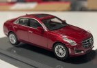 White / Red 1:64 Scale Diecast 2014 Cadillac CTS Model