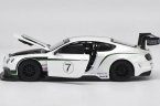 Bburago 1:24 White Diecast Bentley Continental GT3 Model