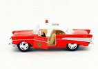 1:40 Kids Red 1957 Diecast Chevrolet Bel Air Fire Engine Toy