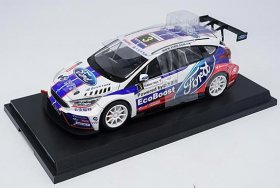 Blue-White 1:18 Scale Diecast Ford Focus 2017 WRC Model