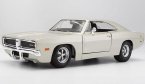 Blue / White 1:25 Scale Maisto Diecast 1969 Dodge Charger R/T