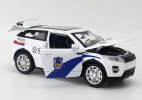 White Kid 1:32 Police Diecast Land Rover Range Rover Evoque Toy