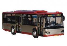1:64 Scale Red-Golden NO.849 Diecast Sunwin City Bus Model