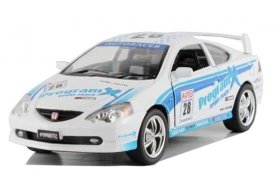 Kids 1:36 Scale White WRC Diecast Honda Integra Toy