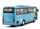 1:43 Blue ZhongTong LCK6117HQD1 Diecast Coach Bus Model