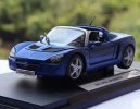 Blue / Yellow 1:18 Welly Diecast 2001 Opel Speedster Model