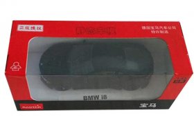 Black / Red 1:43 Scale Rastar Diecast BMW I8 Model