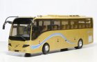 1:42 Scale White / Golden Diecast Volvo 9300 Silver Bus Model