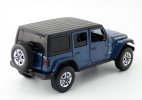 1:32 Scale Blue / Red / Black Diecast Jeep Wrangler Sahara Toy