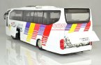 Kids Large Scale White / Blue Electric Tour Bus Toy