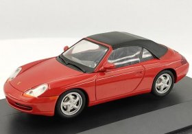 Red 1:43 Scale Schuco Diecast Porsche 911 Cabrio Model
