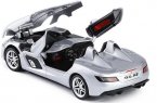 1:24 Scale Silver Diecast Mercedes Benz SLR Stirling Moss Model