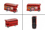 1:87 Mini Scale Red Coca Cola Olympic Double Decker Bus Toy