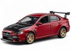 Metallic Red 1:43 Diecast Mitsubishi Lancer Evolution X Model