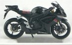 Kids 1: 12 Scale Black / Yellow Maisto Suzuki GSX-R600 Toy