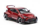 1:64 Scale Red Diecast Toyota Yaris GR Car Model