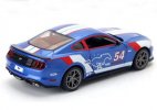 Blue 1:34 Scale Kids NO.54 Diecast 2018 Ford Mustang GT Toy