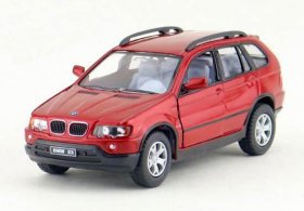 Wine Red / Black / Blue 1:36 Scale Kids Diecast BMW X5 Toy