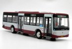 1:43 Scale White-Red Diecast Foton BJ6123C7C4D City Bus Model