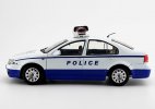 1:18 Scale Blue-White Police Diecast 2004 VW Bora Model