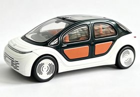 White 1:43 Scale Diecast IM AIRO Concept Car Model