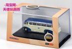 White-Blue Mini Oxford Die-Cast Burlingham Sunsaloon Bus Model