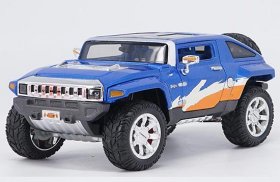 1:24 Scale Blue MaiSto Diecast 2008 Hummer HX Model