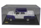 1:43 Blue-White IXO Diecast 1962 Chevrolet Alvorada Model