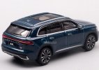 1:64 Scale Silver / Blue Diecast 2021 Geely Xingyue L SUV Model