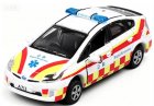 White-Red 1:64 Scale Tiny Ambulance Diecast Toyota Prius Model