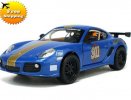 Yellow / Blue Kids 1:32 Scale Diecast Porsche Cayman Toy