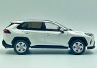 White / Silver / Gray 1:30 Scale Diecast 2020 Toyota RAV4 Model