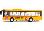 Kids Yellow Pull-Back Function Diecast School Bus Toy